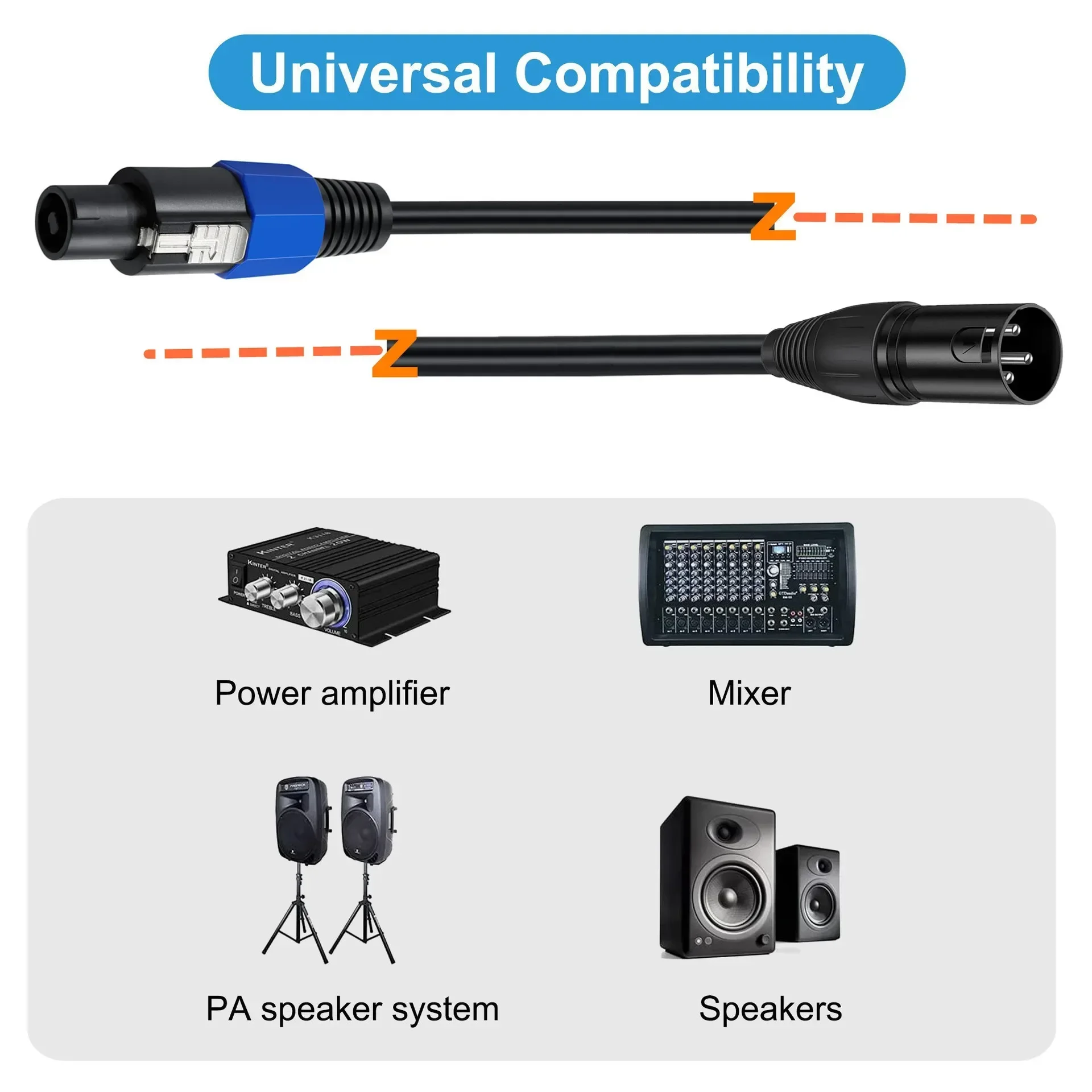 Speakon To XLR Cable Audio Jac - Audio Music Dj review and price